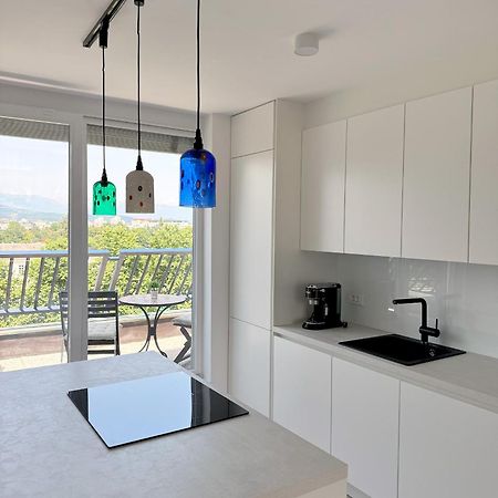 Luxe Penthouse With A Castle View Любляна Екстер'єр фото