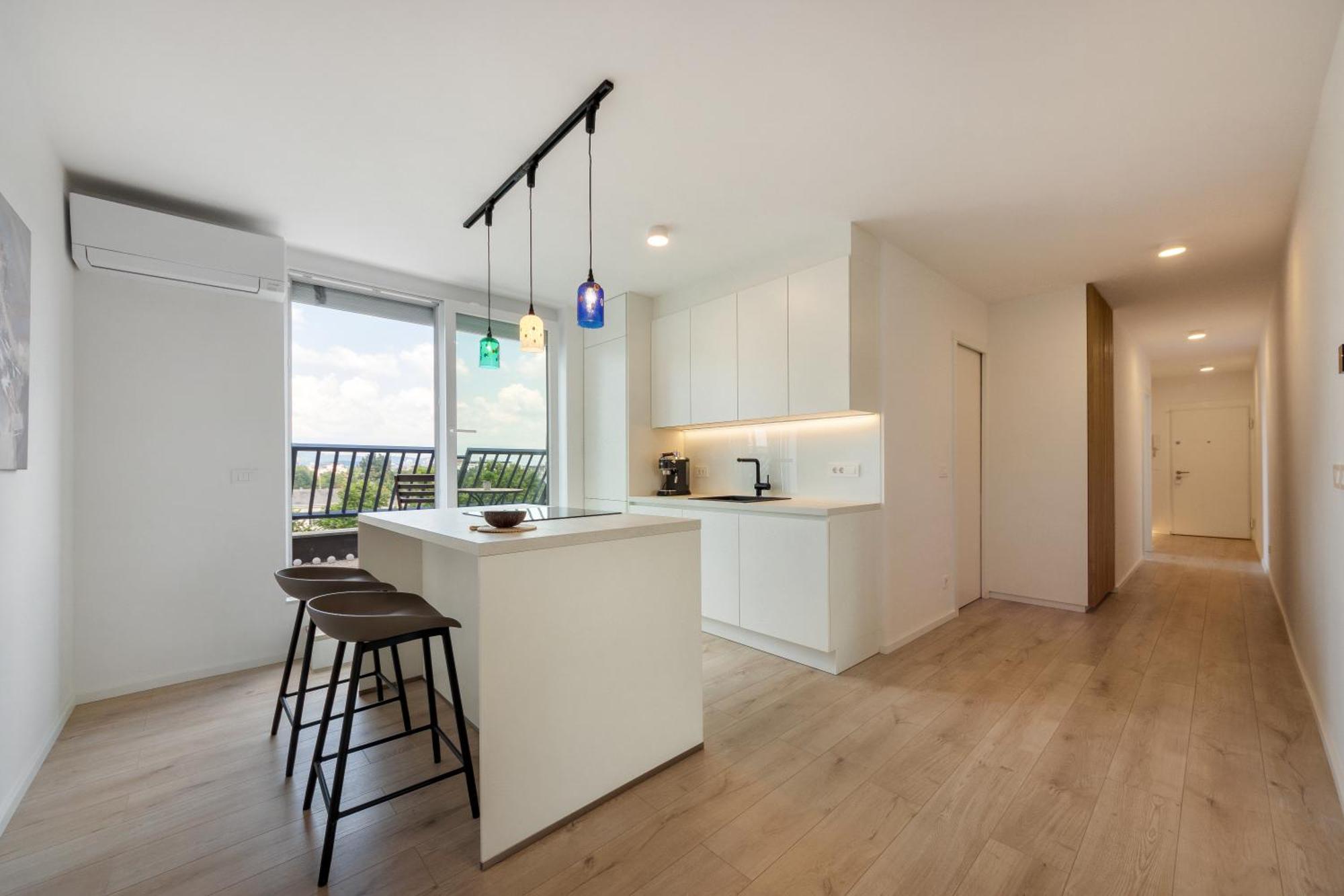 Luxe Penthouse With A Castle View Любляна Екстер'єр фото