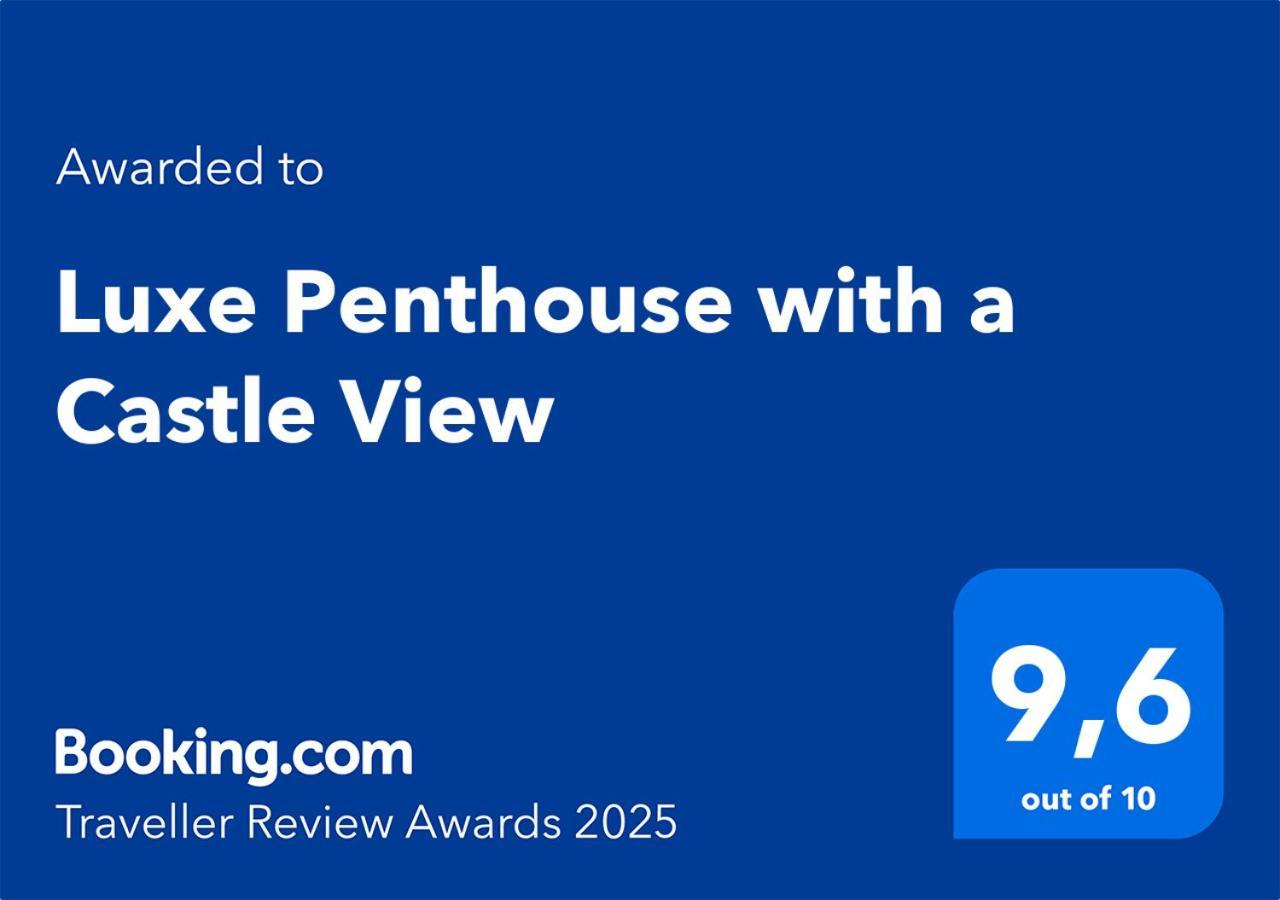 Luxe Penthouse With A Castle View Любляна Екстер'єр фото