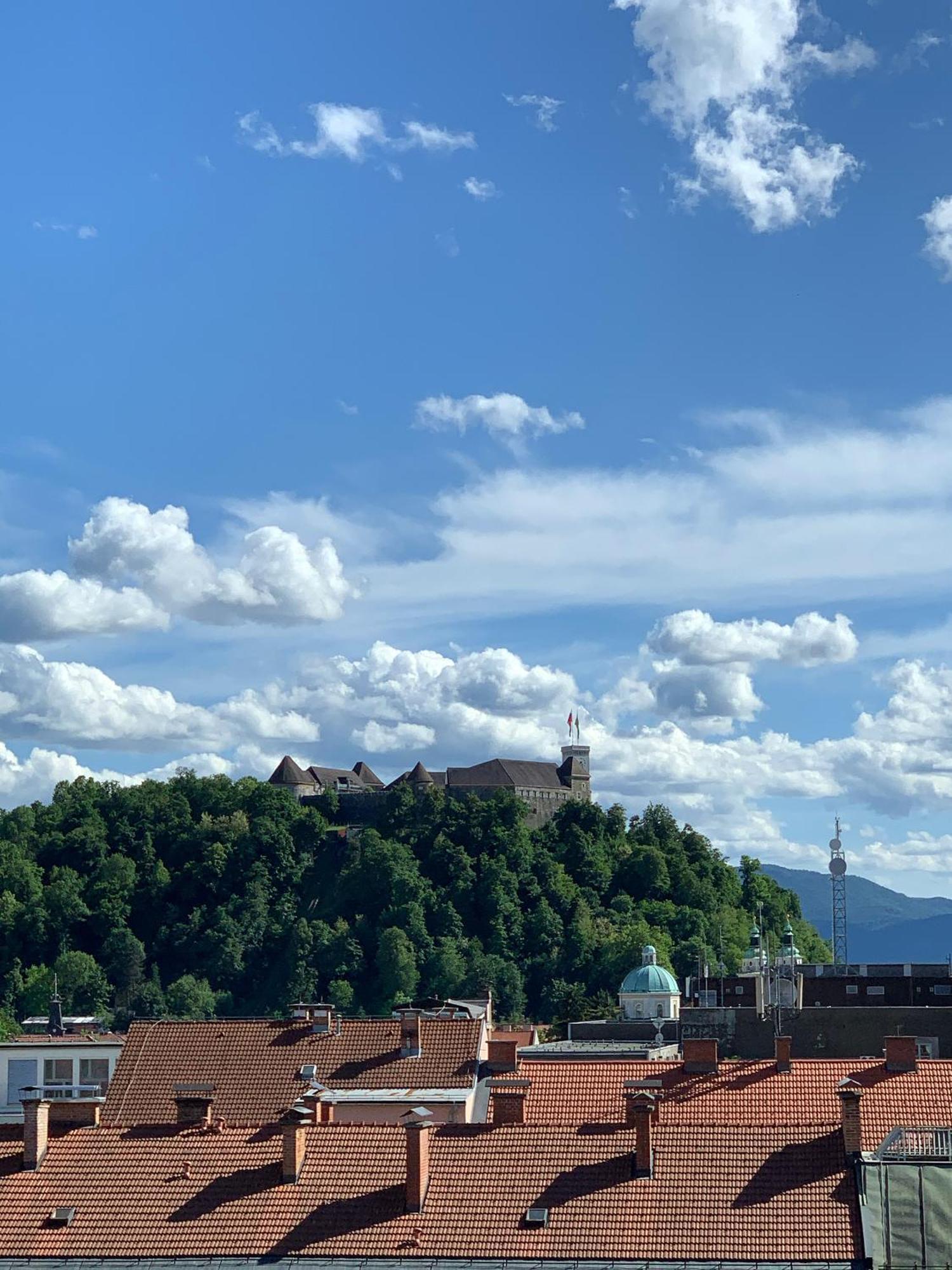 Luxe Penthouse With A Castle View Любляна Екстер'єр фото